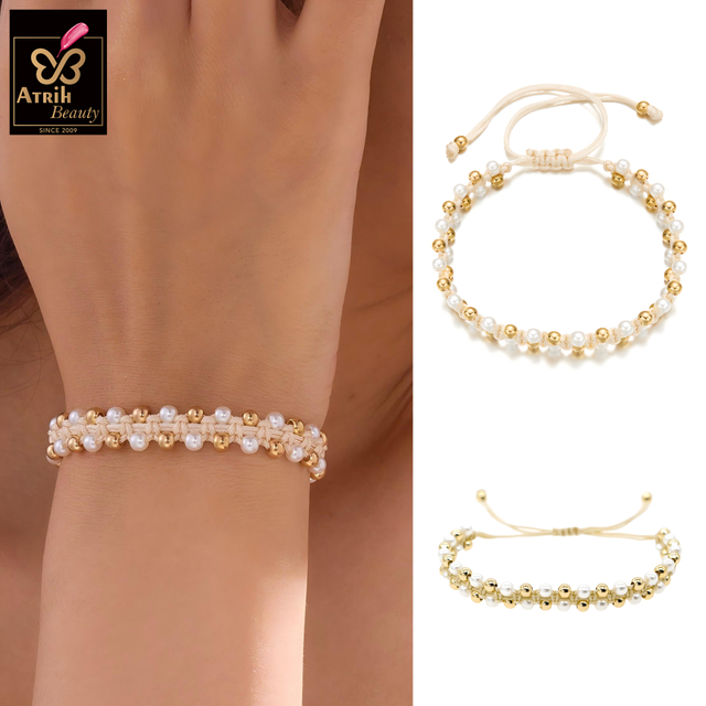 Adjustable Beaded Bracelet 