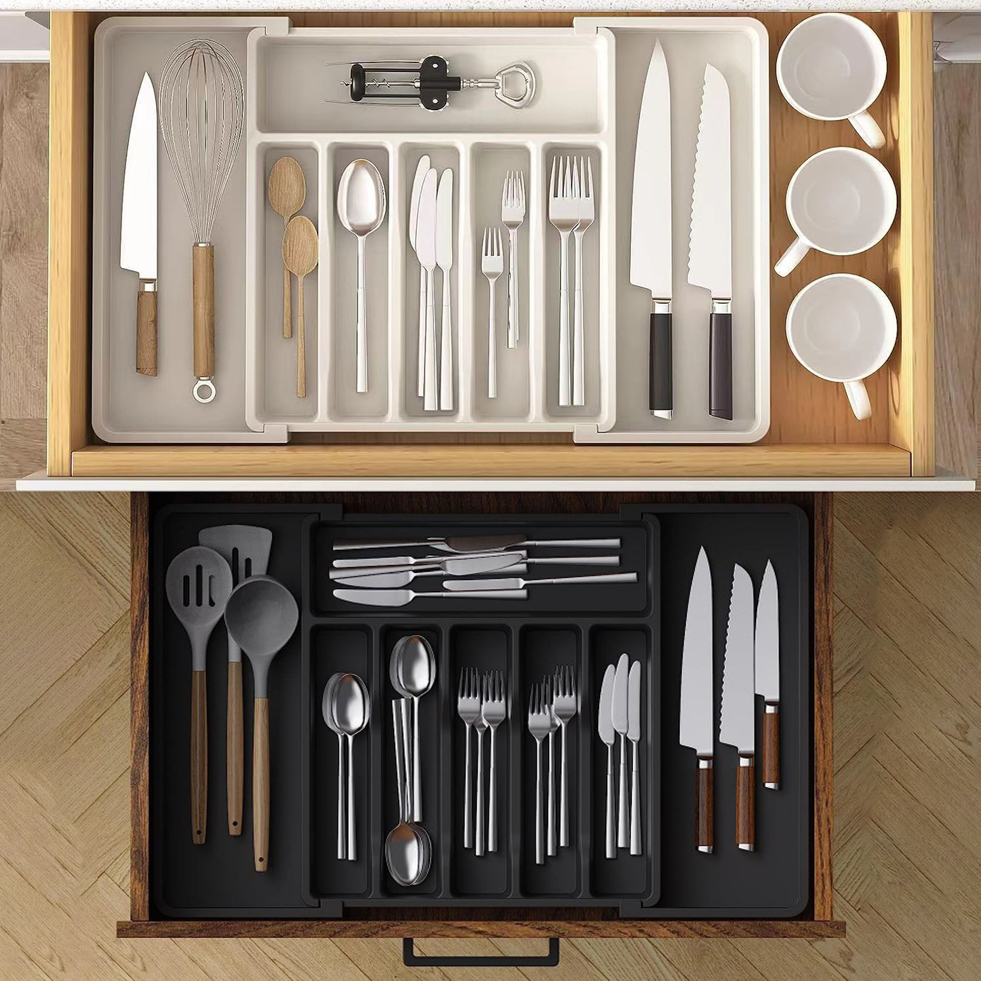 Expandable Kitchen Drawer Organizer