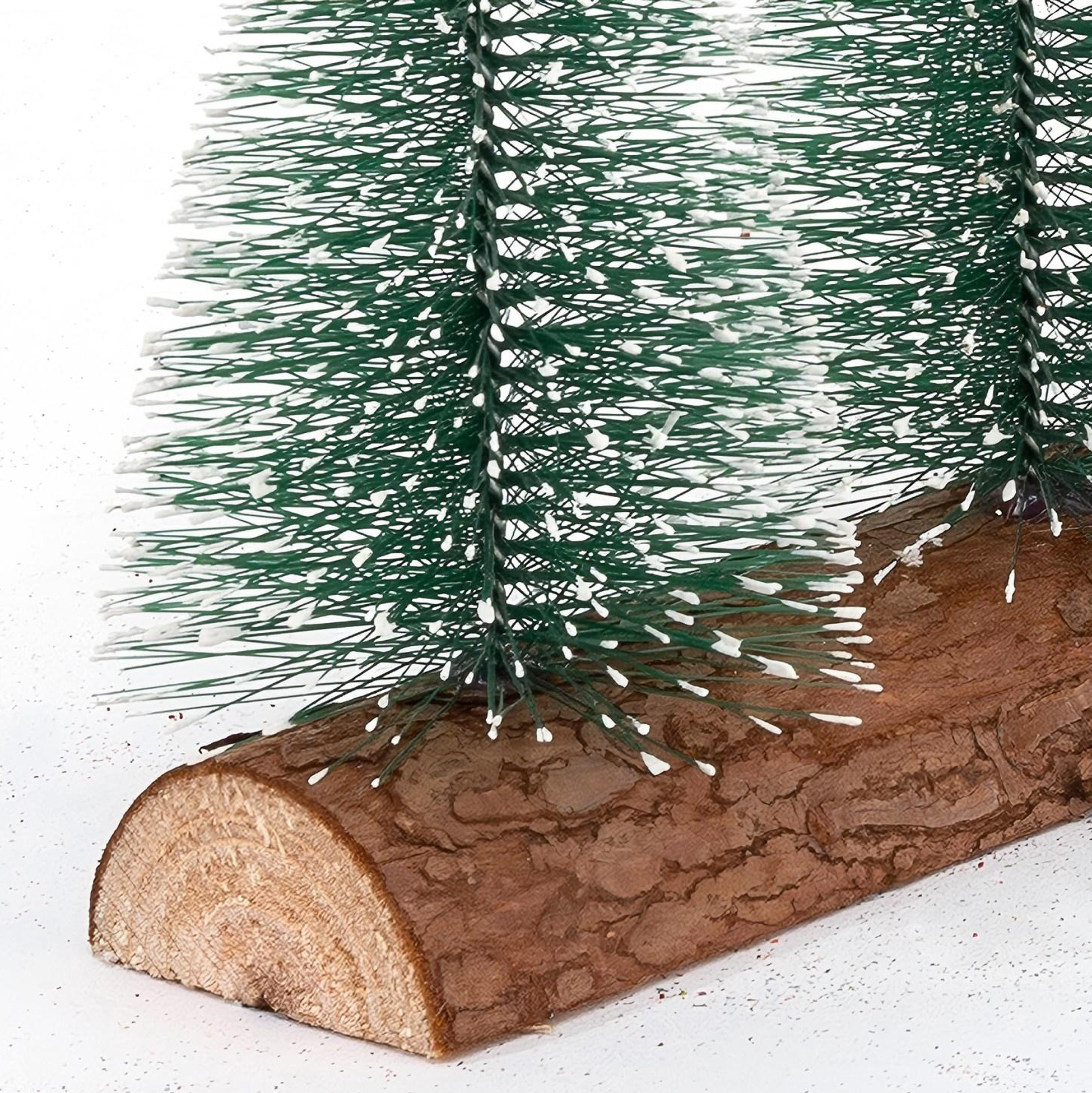 Set of Mini Artificial Snow Flocked Christmas Trees