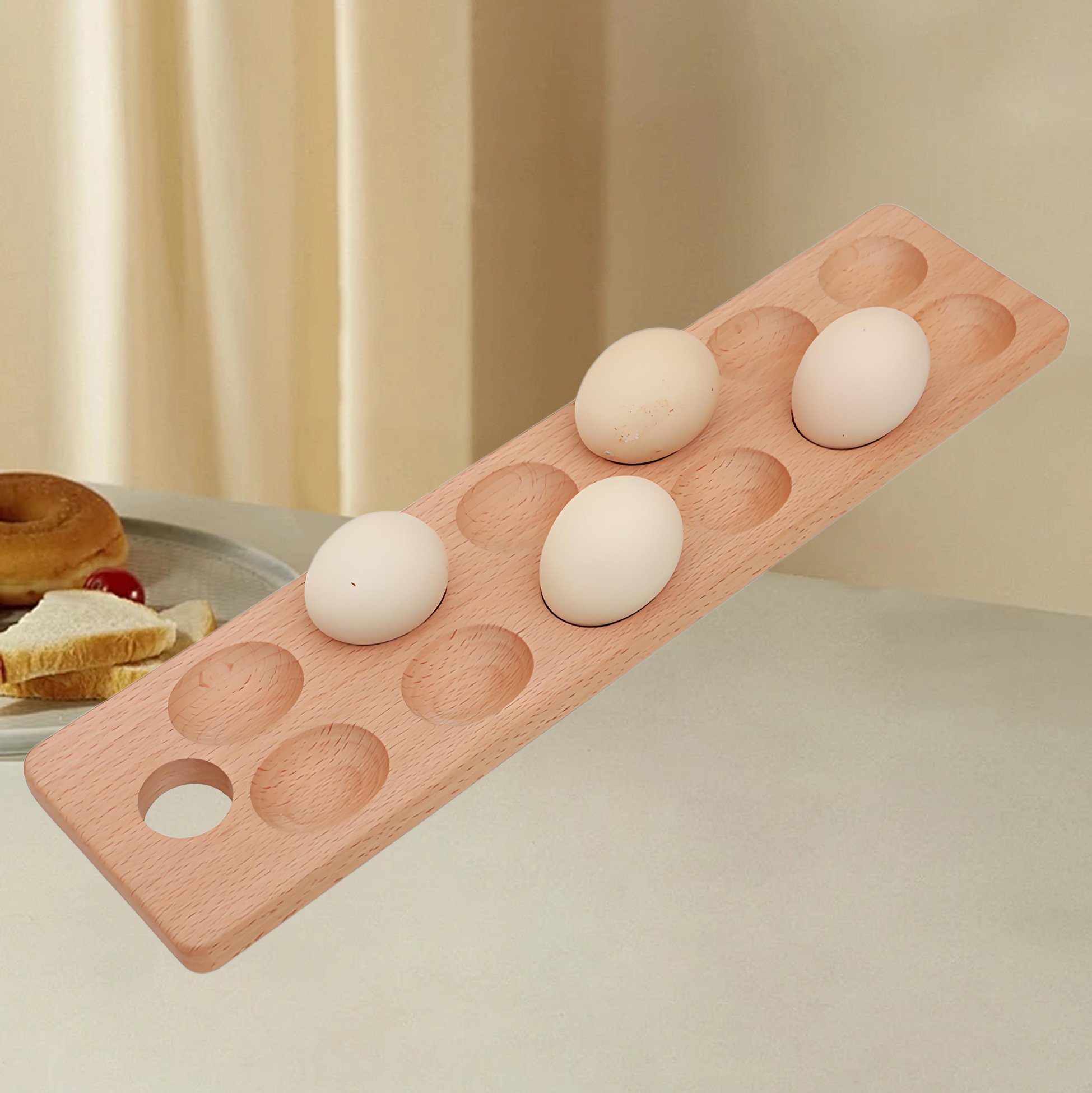 Wooden Egg Holder Tray