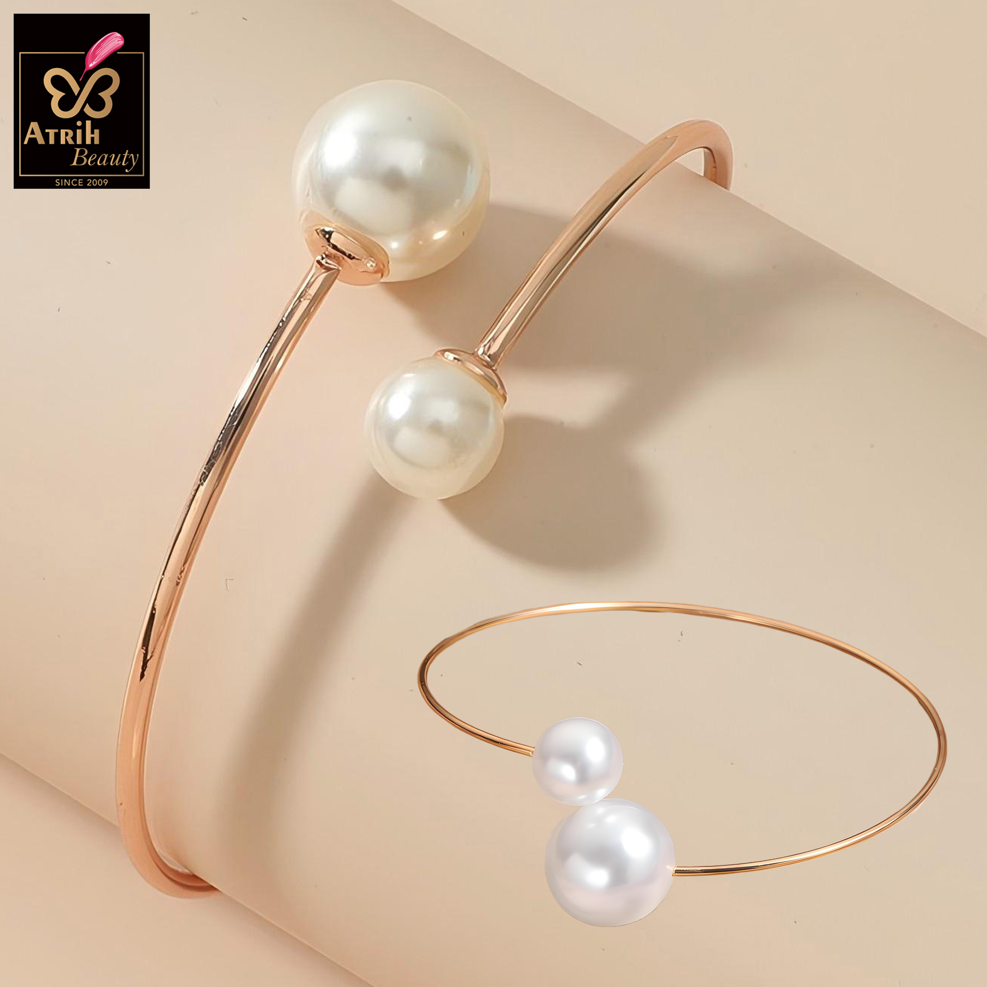 Gold Tone Chain Bracelet Set 