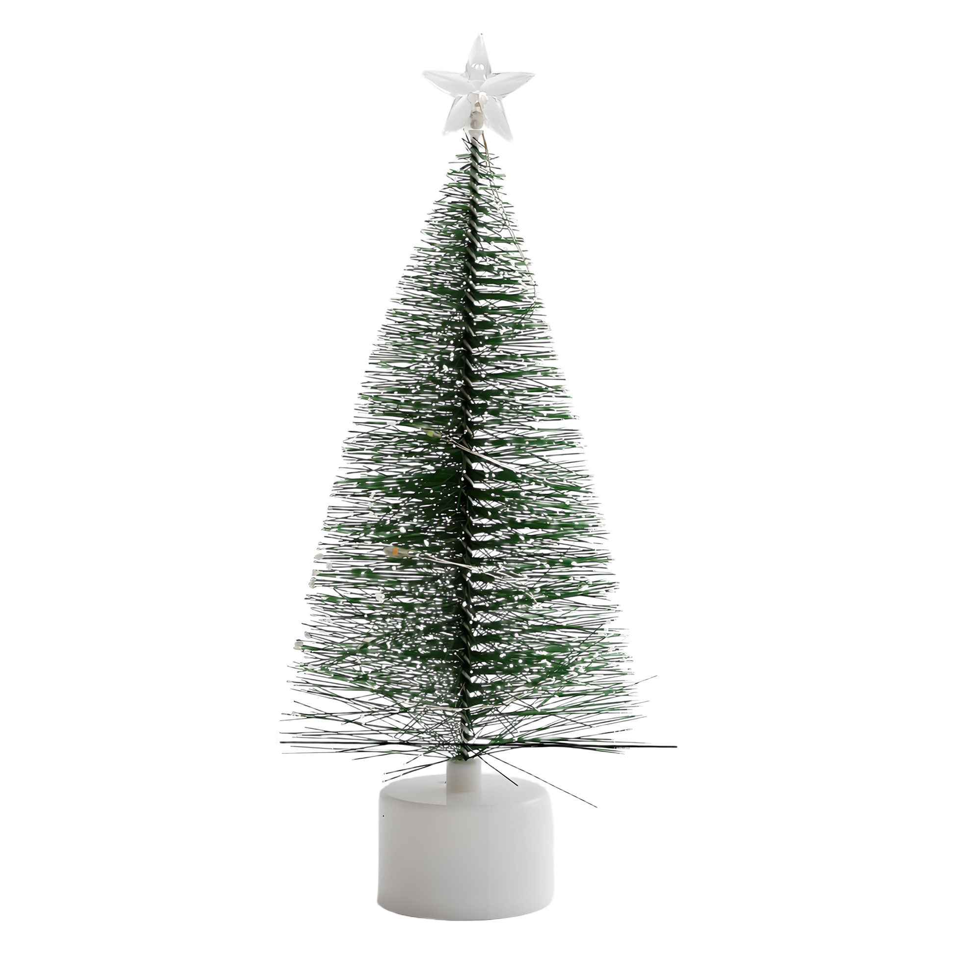 LED Lit Mini Artificial Christmas Trees 