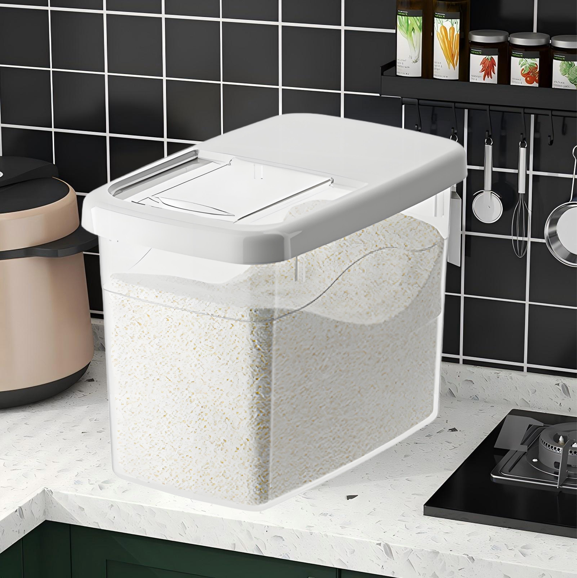 Airtight Plastic Rice Storage Container 
