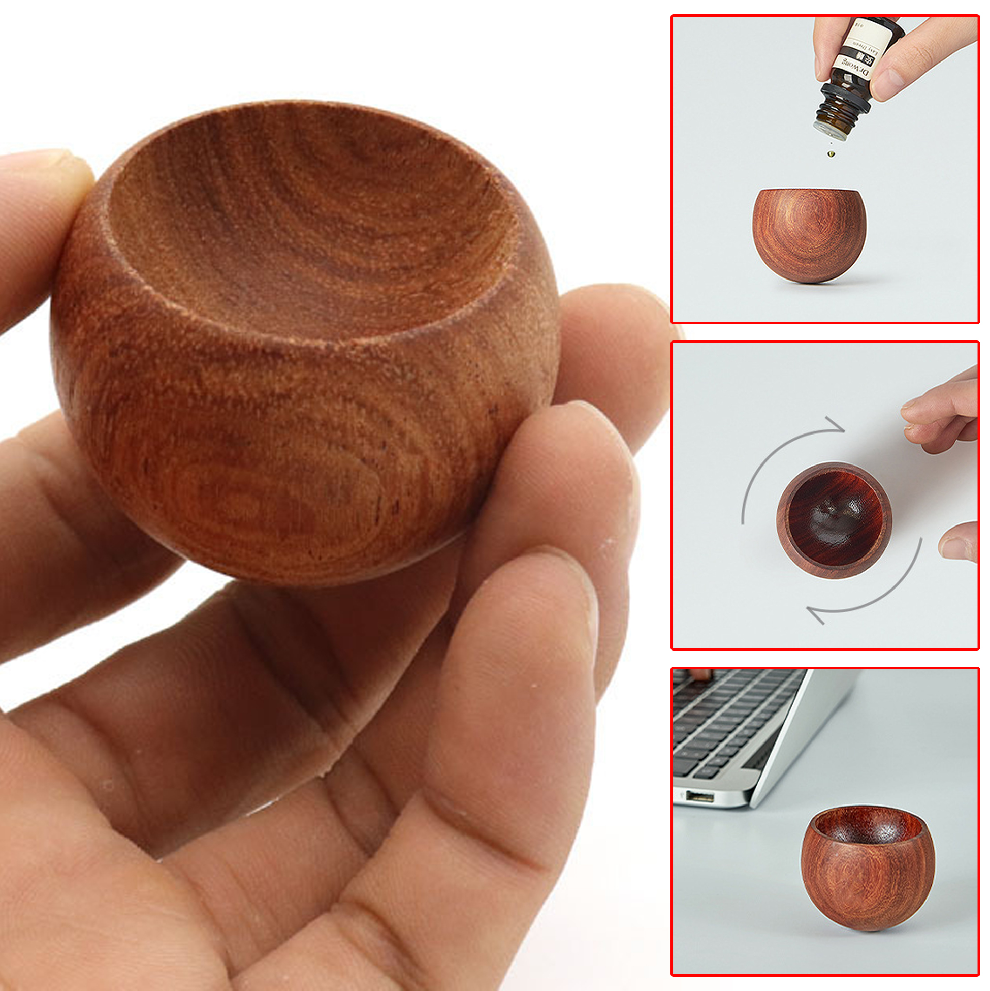 Wooden Aroma Diffuser Bowl
