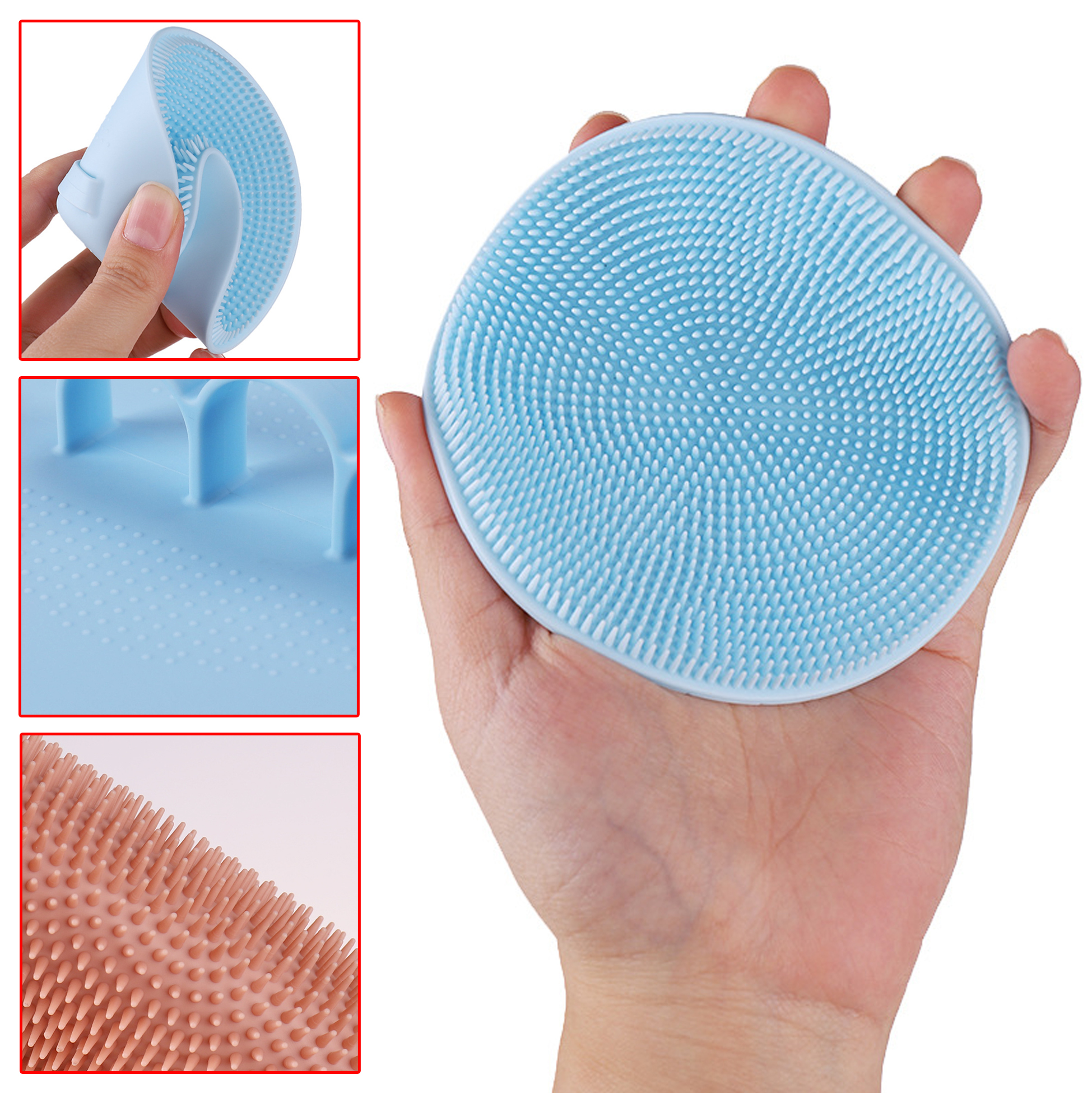 Finger Ring Silicone Body Exfoliating Brush