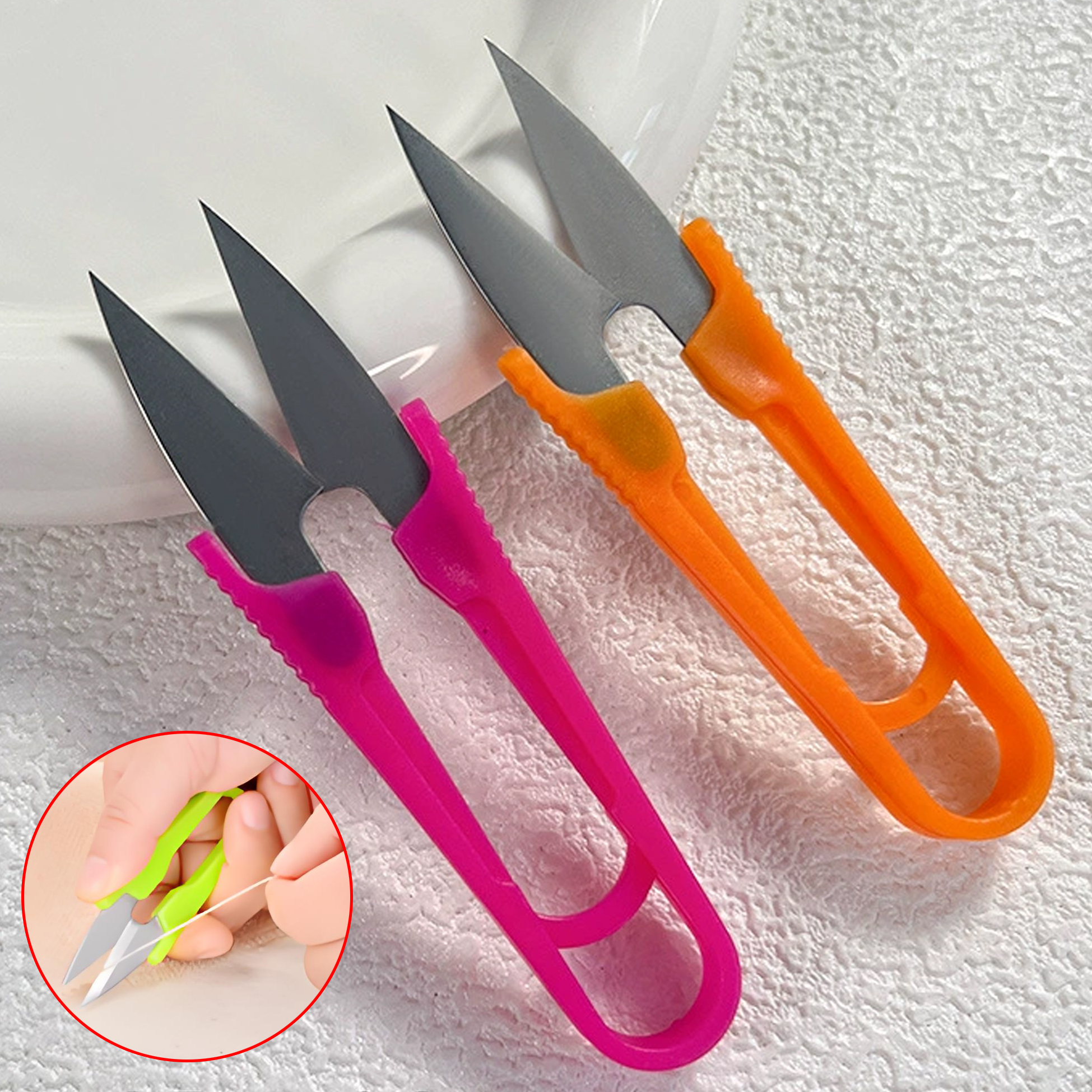 Mini Thread Snips with Plastic Handles