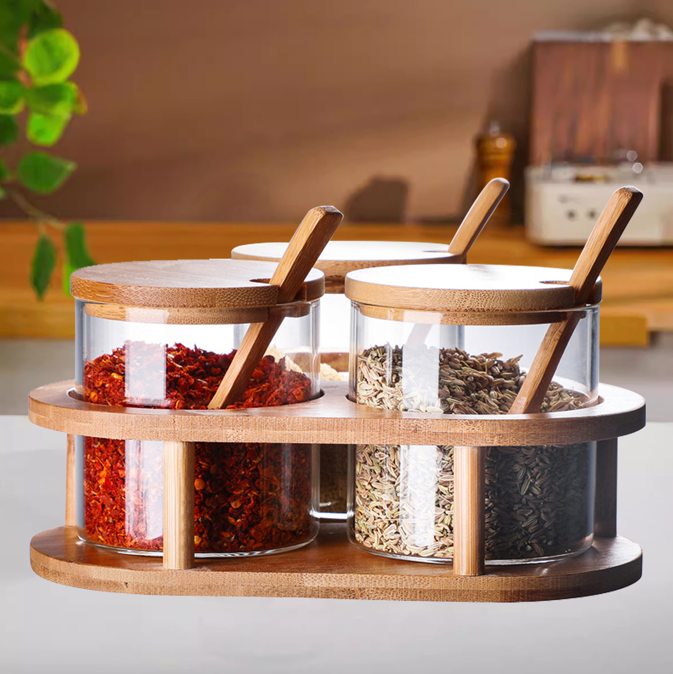 Kitchen 3-Piece Seasoning Containers