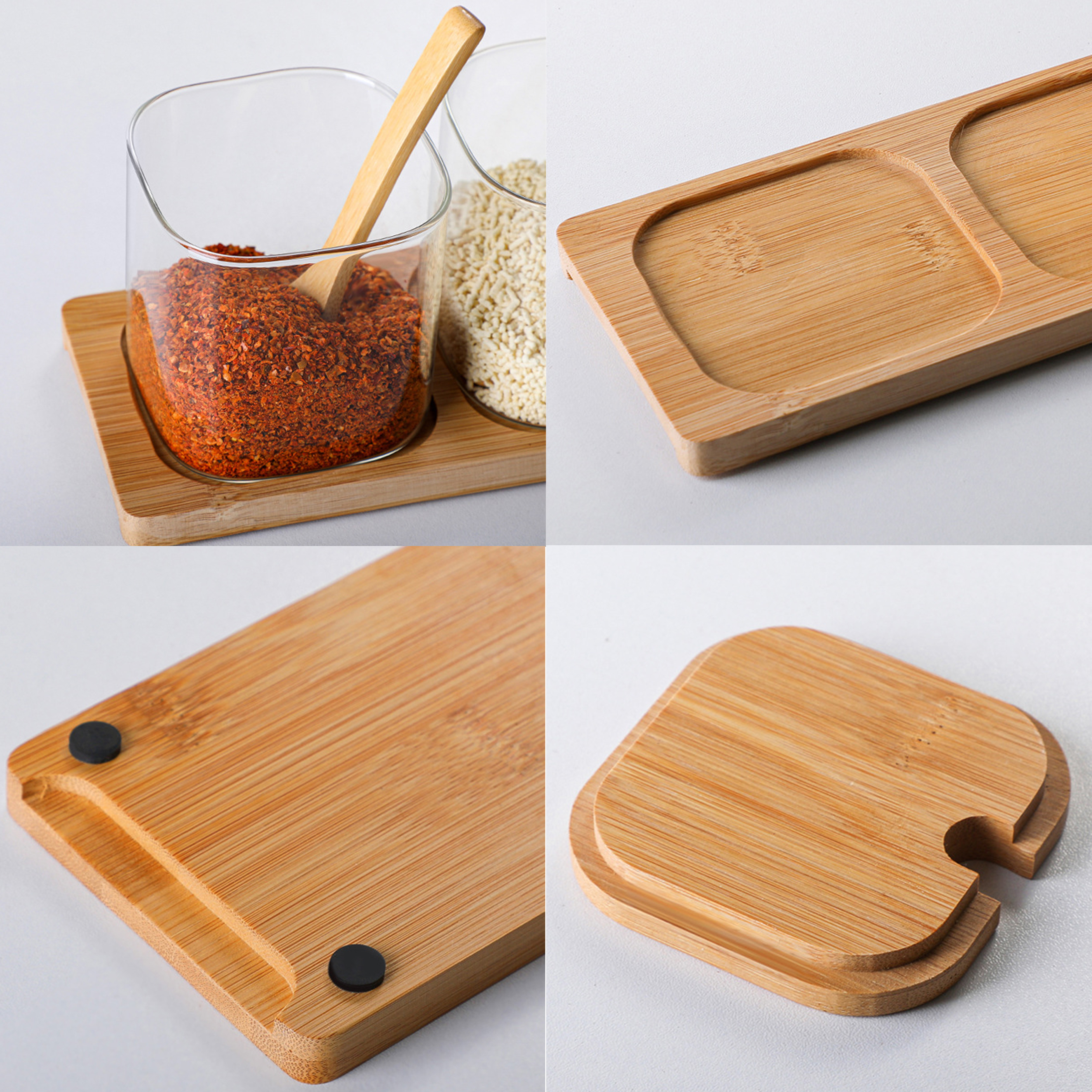 Kitchen 3-Piece Seasoning Containers