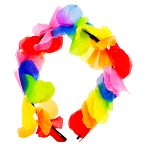 Floral Party Headband with Clasp And Head Simulation