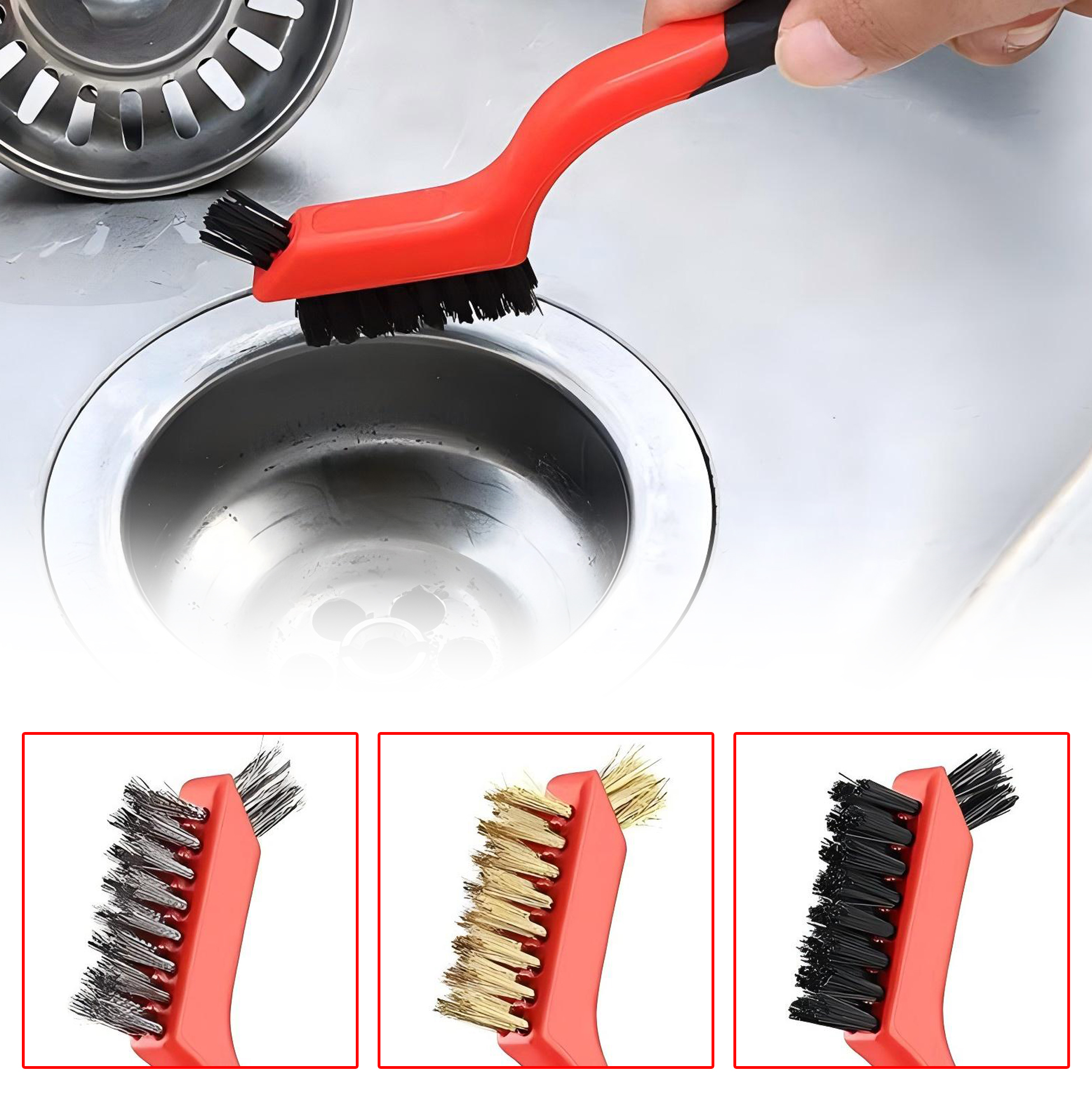 Sink Drain Cleaning Brush