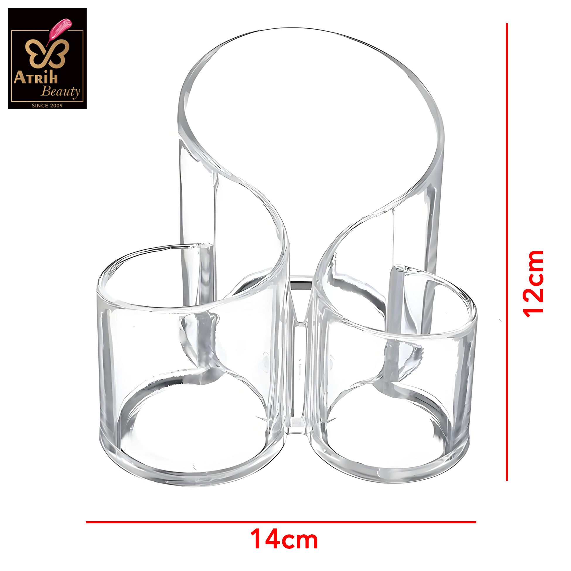 Clear Makeup Brush Organizer