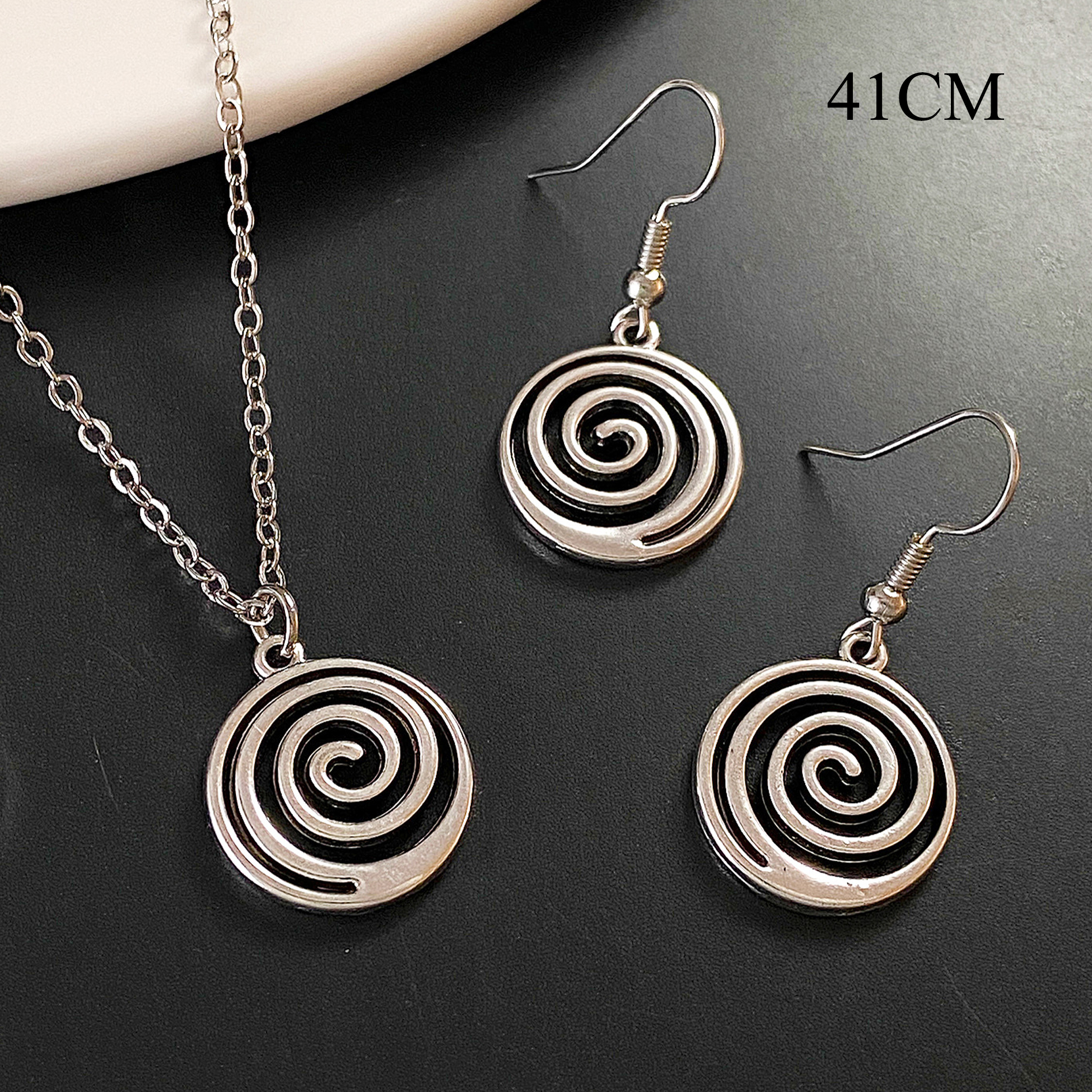 Stainless Steel Spiral - Design Jewelry Set