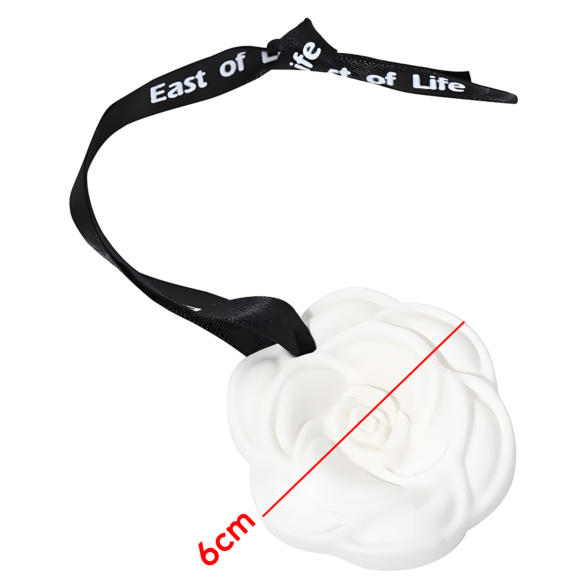 White Rose Shaped Gypsum Aromatherapy