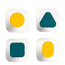 4 Piece Colorful Wall Hooks Set