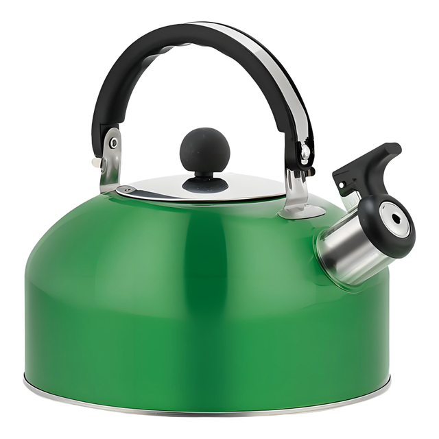 2L Green Stainless Steel Whistling Kettle
