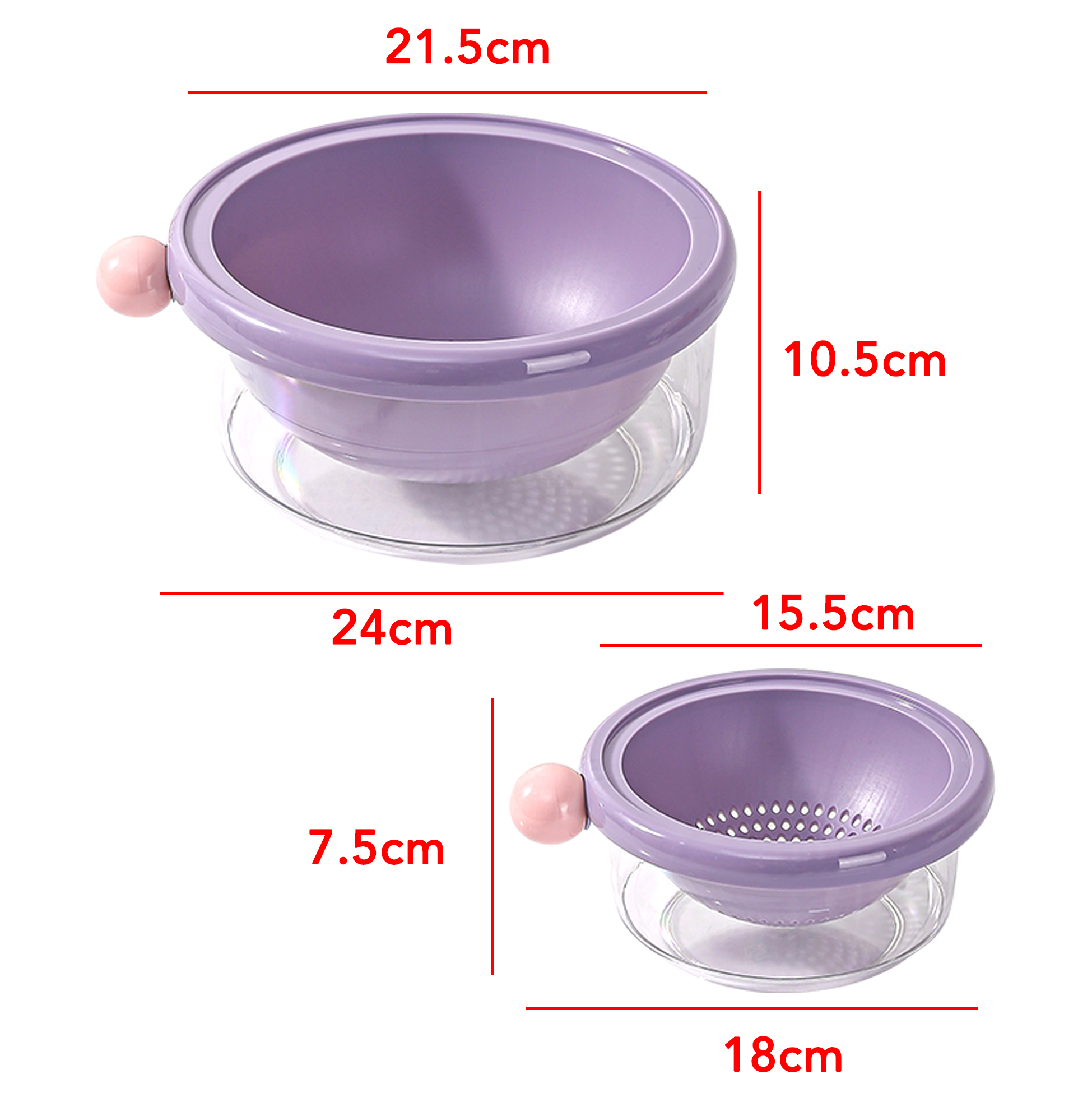 Double Layer Drain Basket for Kitchen Multifunctional And Space Saving