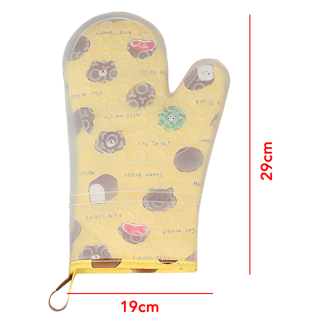 Cartoon Printed Silicone Oven Mitt