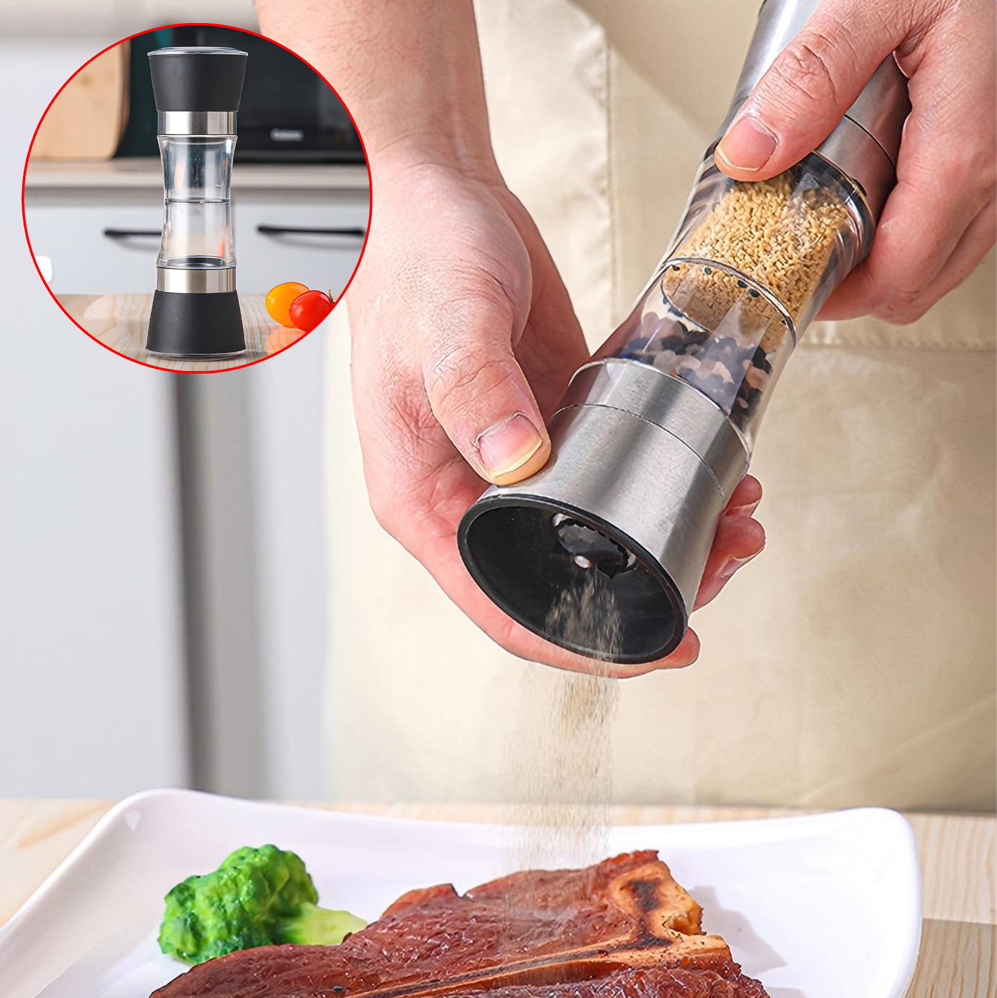 Plastic Ceramic Spice Grinder