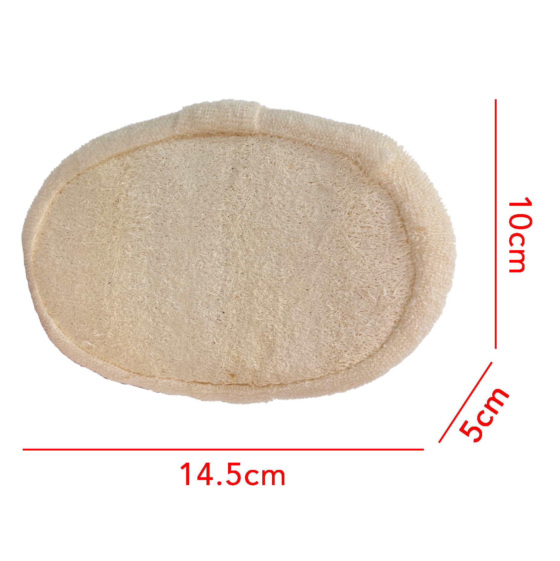 Soft Natural Loofah Exfoliating Bath Pads
