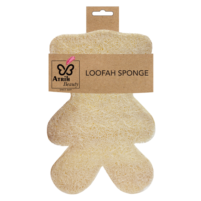 Cute Bear Shaped Natural Loofah Bath Sponge