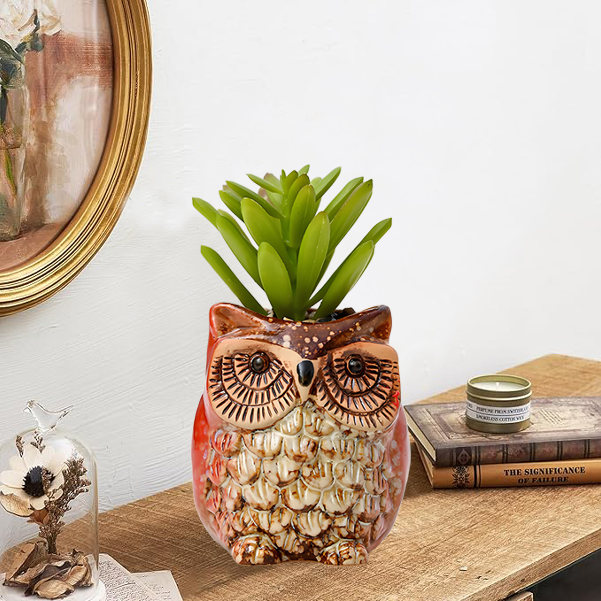 Set of 3 Owl Succulent Pot