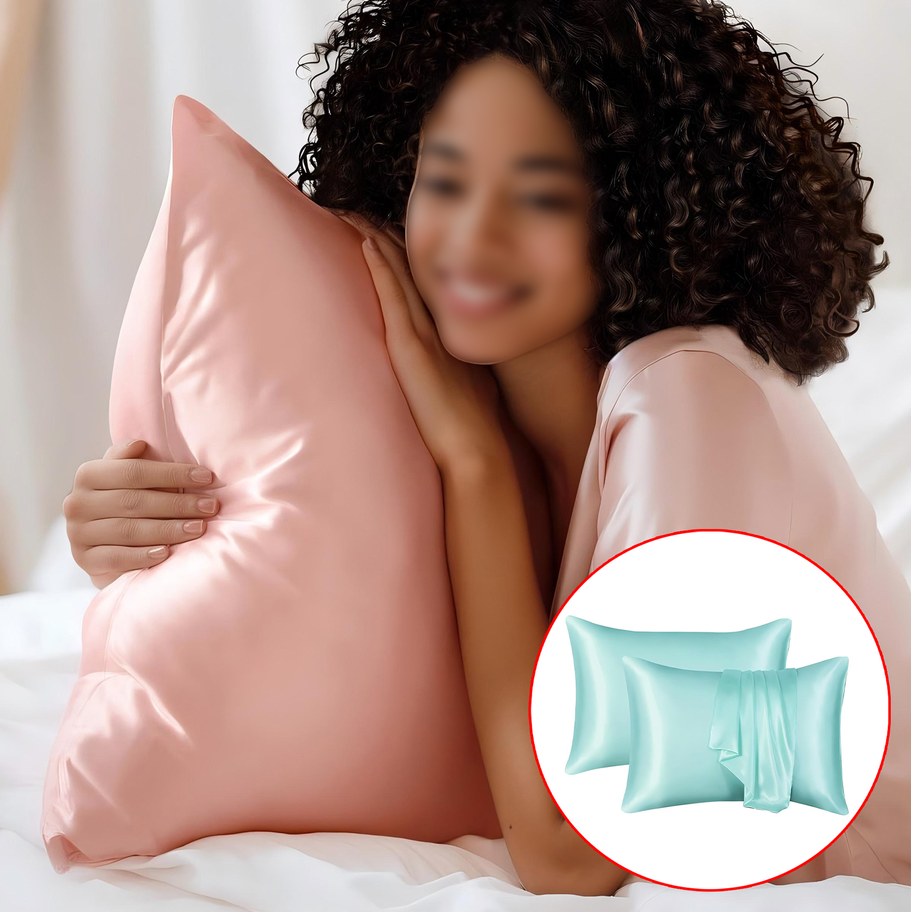 Silk-Like Satin Pillowcase Set