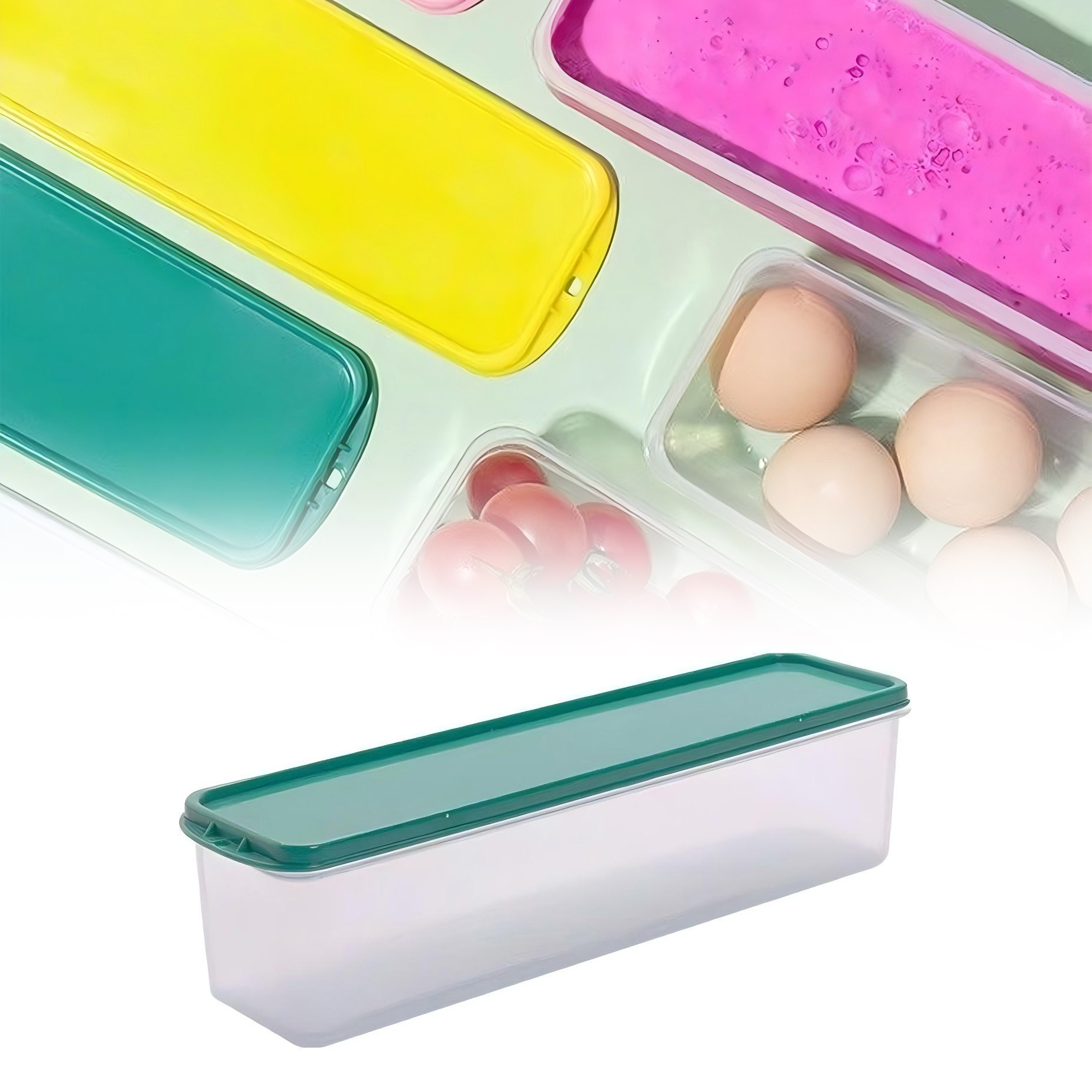 Rectangular Plastic Food Storage Container with Lid