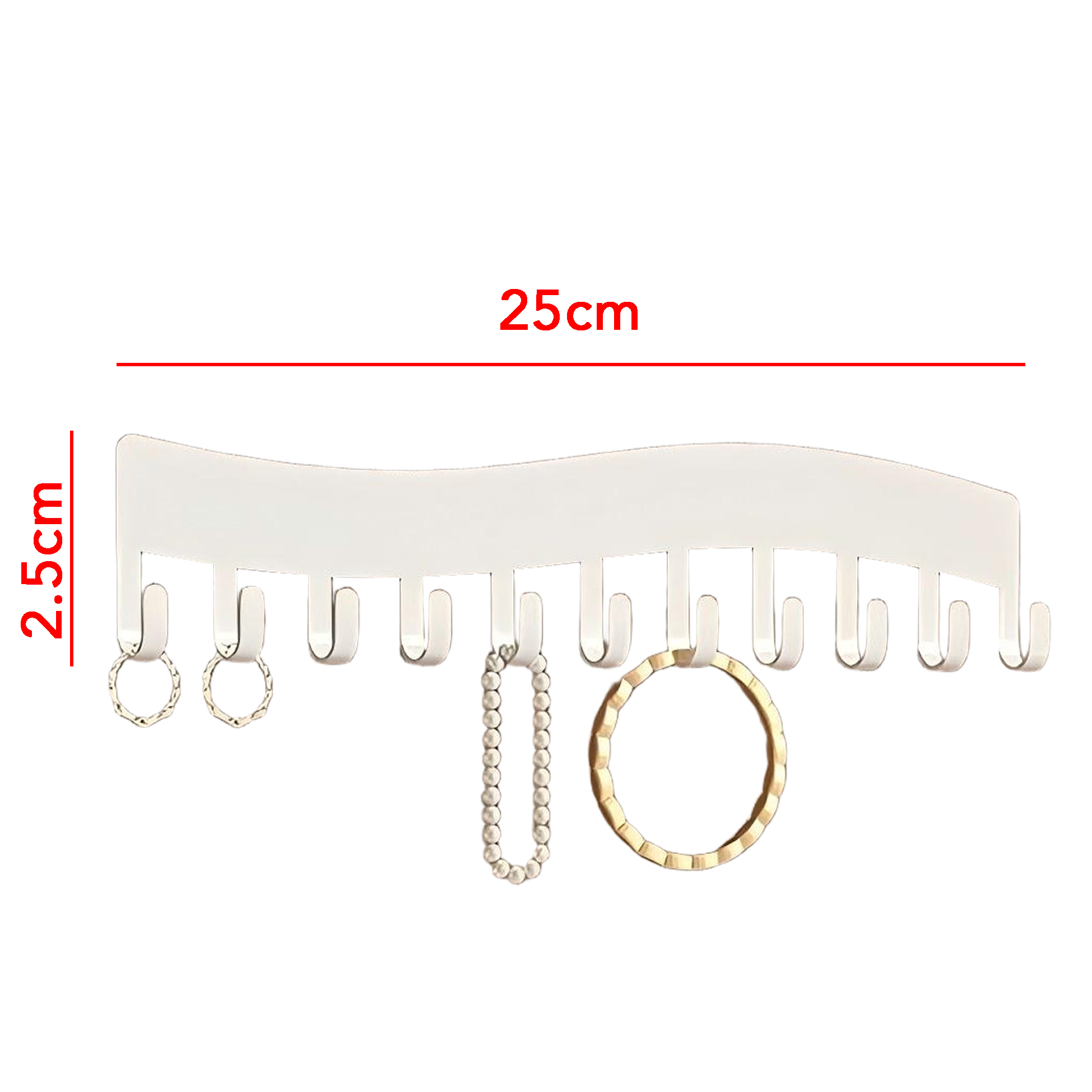 Multi Hook Jewelry Organizer Rack