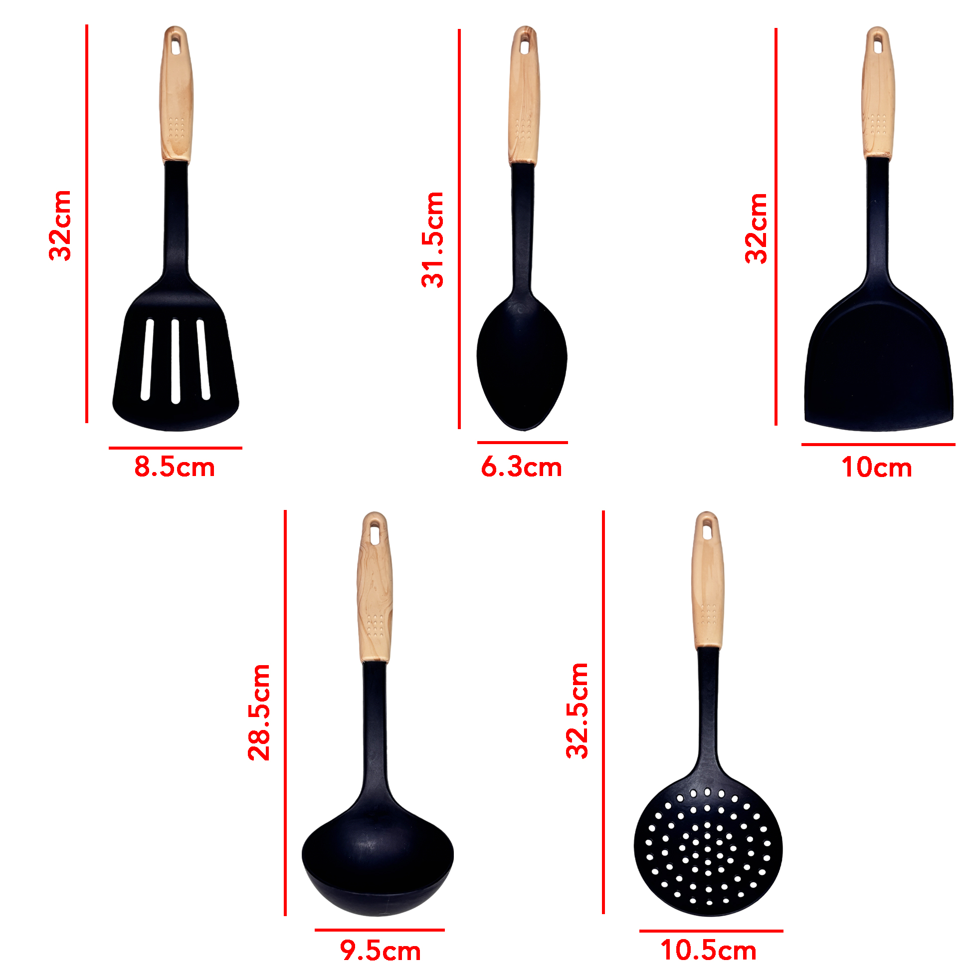 5-Piece Kitchen Utensil Set