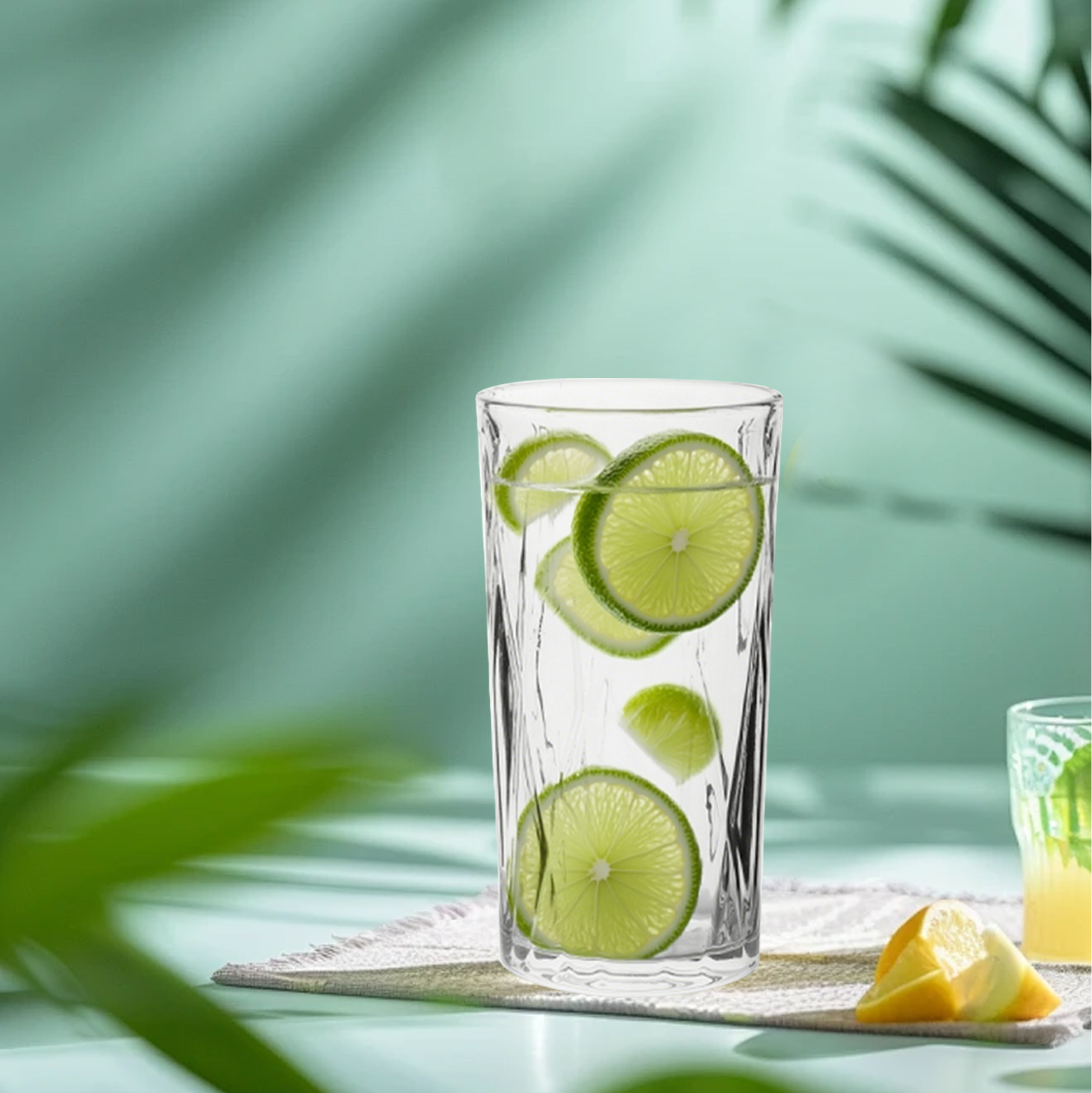 6-Piece Diagonal-Cut Highball Glass Set