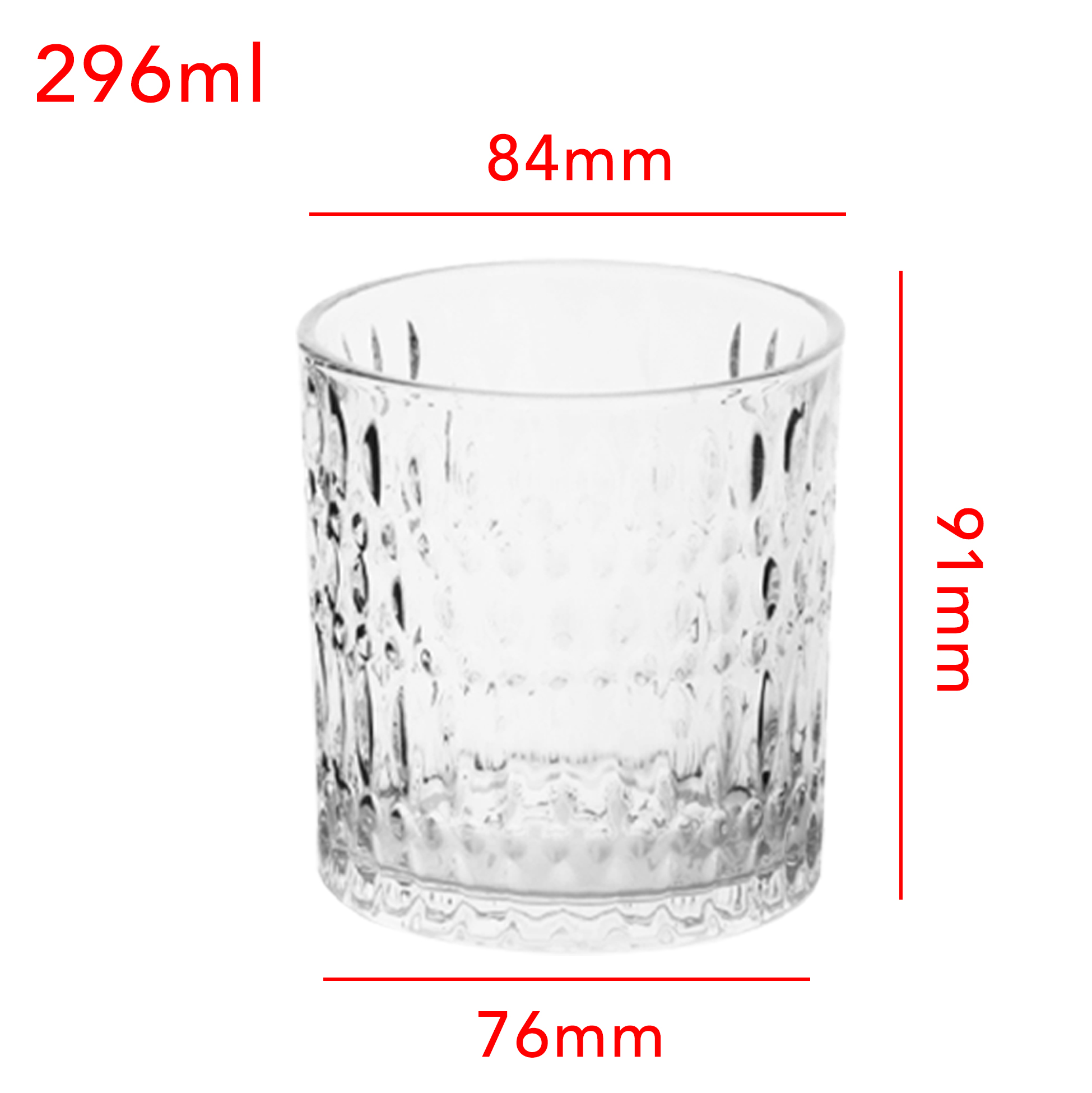 6-Piece Hammered Whiskey Glass Set