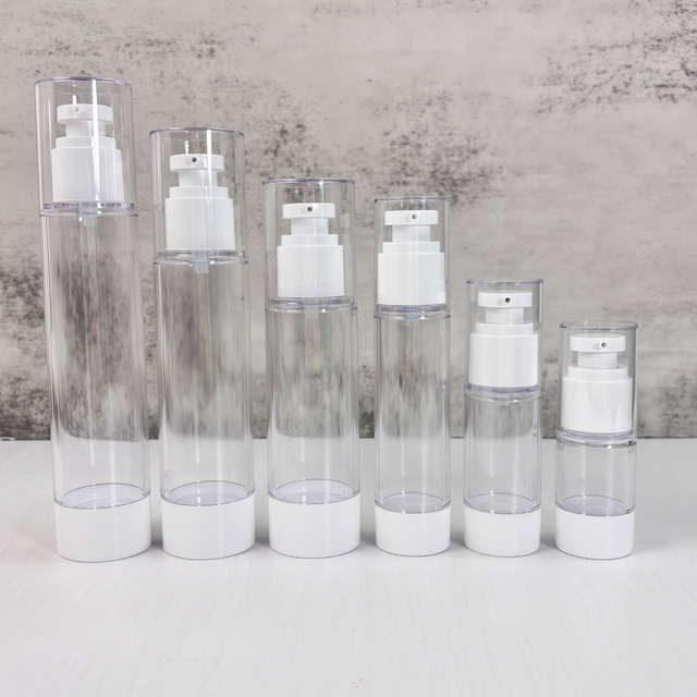Transparent Airless Lotion Bottle