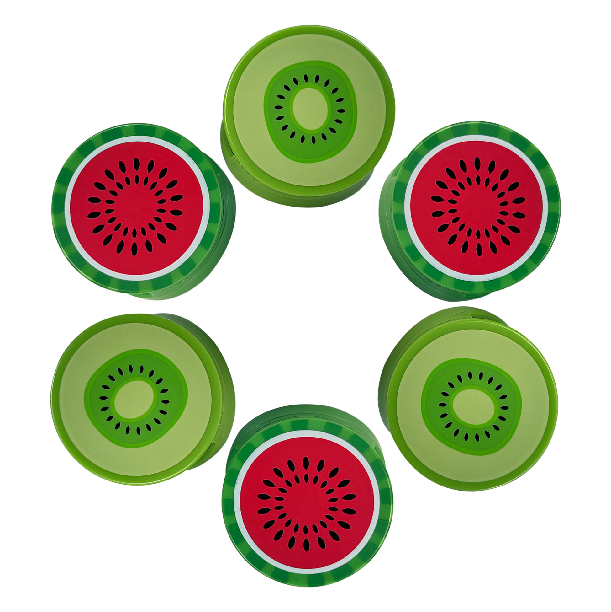 Fruit-Themed Plastic Clip Set of 6