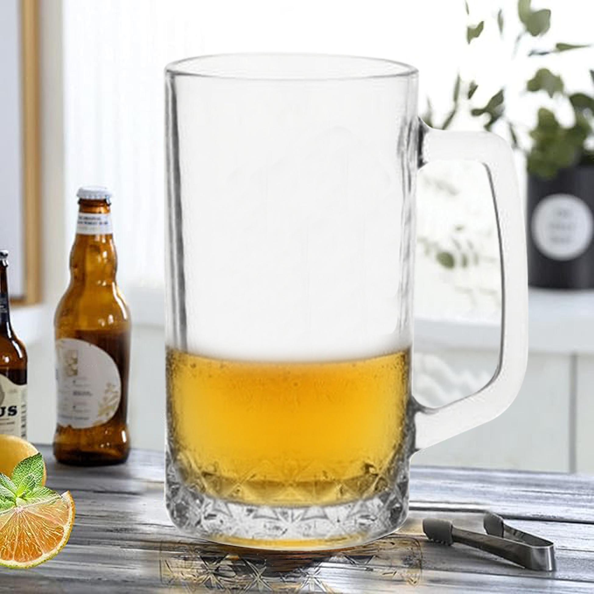 6-Piece Textured - Base Beer Mug Set