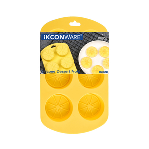 6-Cavity Lemon-Shaped Silicone Dessert Mold