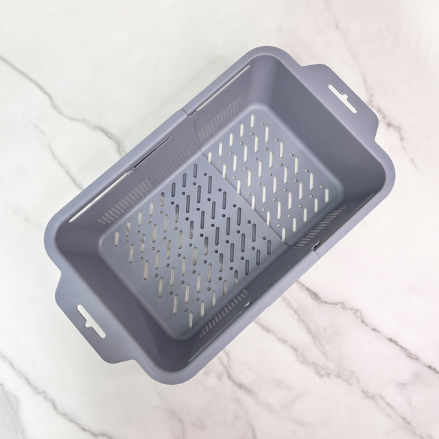 Gray Plastic Kitchen Colander