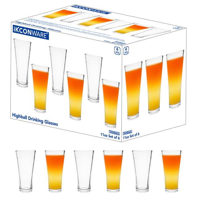 6-Piece Tall Pint Glass Set