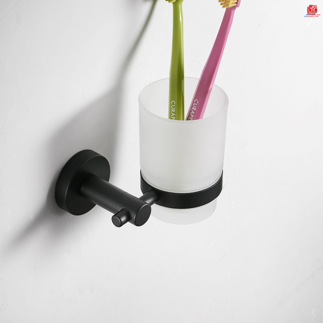 Modern Design Wall-Mounted Mouthwash Cup Holder for Elegant Bathroom