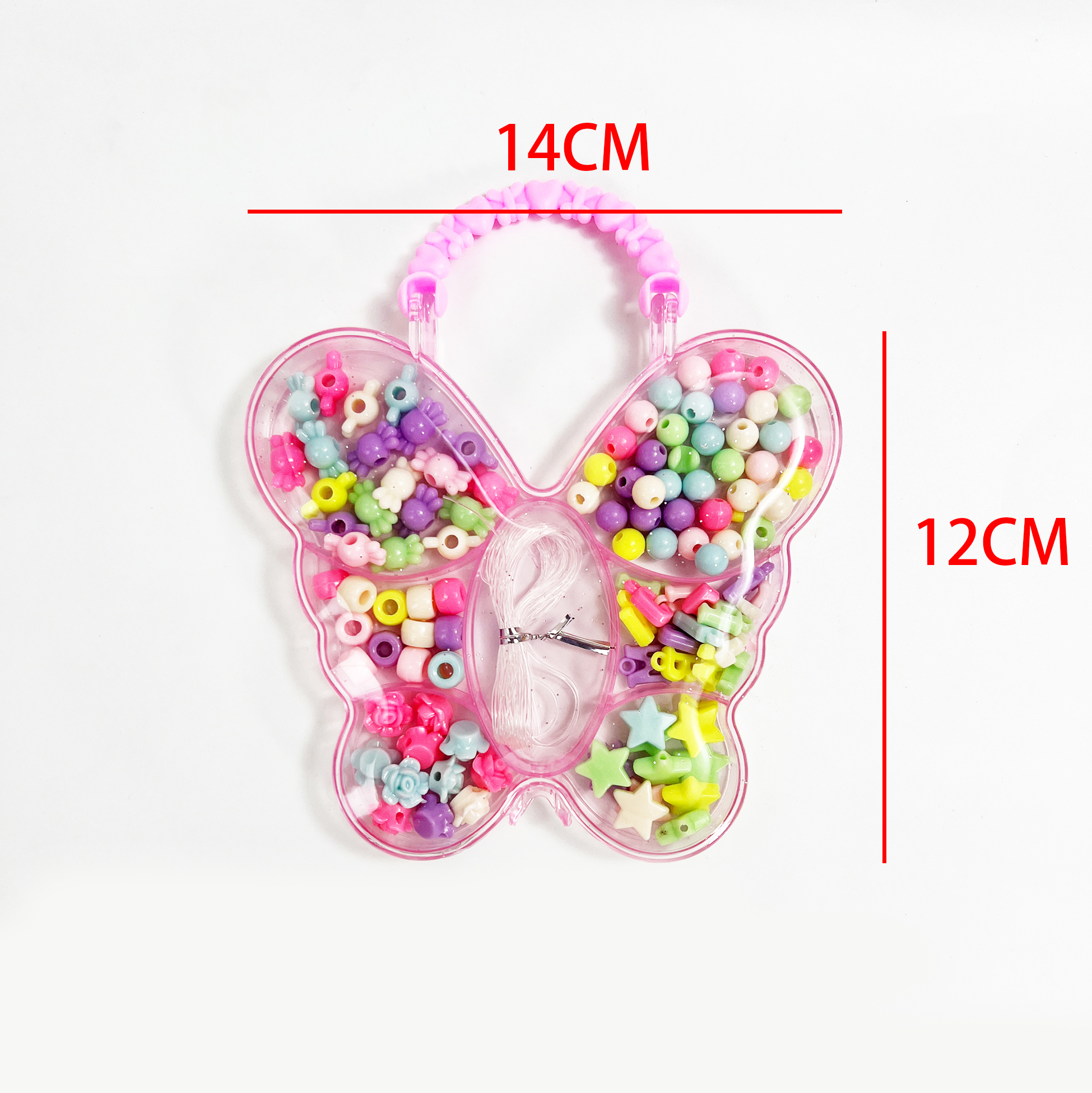 Butterfly-shaped DIY Bracelet & Necklace Making Kit for Kids