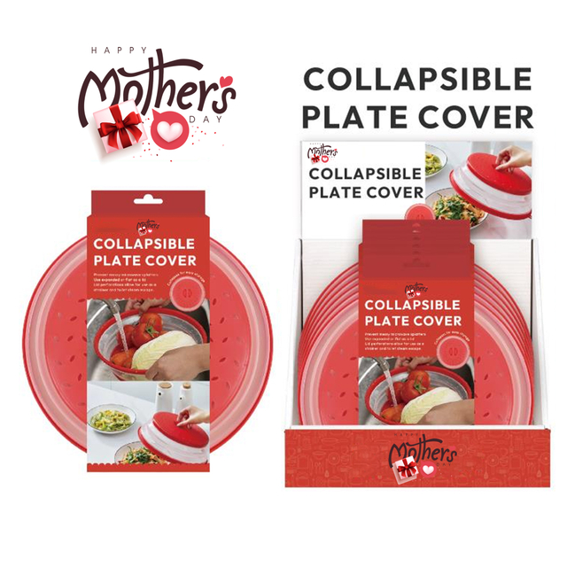 Collapsible Microwave Food Cover, Splatter Guard,Vented Microwave Lid for Food