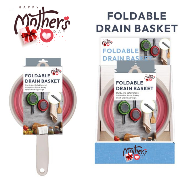 Kitchen Foldable Silicone Strainer Colanders, Collapsible Colanders with Handles