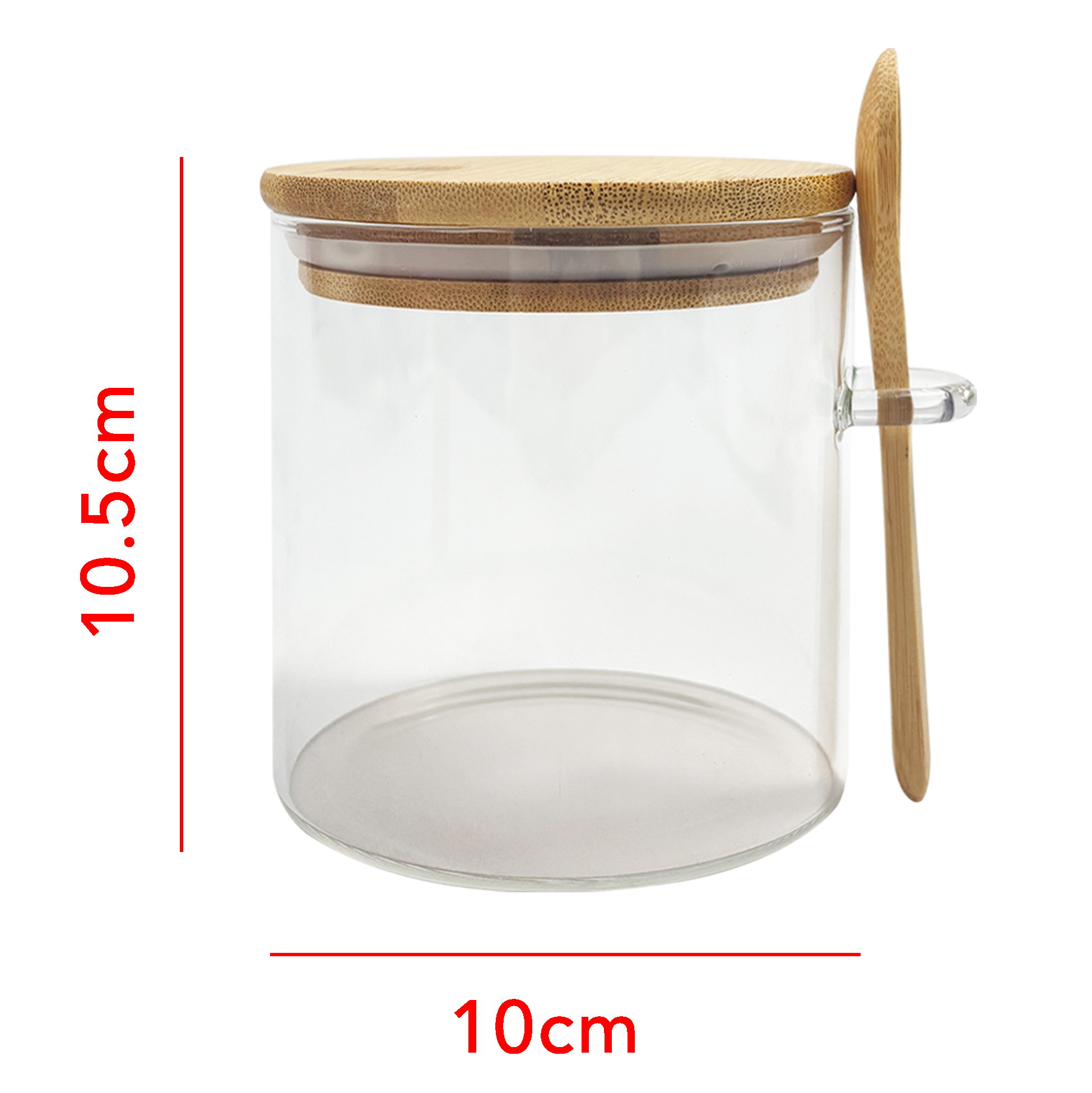2-piece Glass Kitchen Storage Jars
