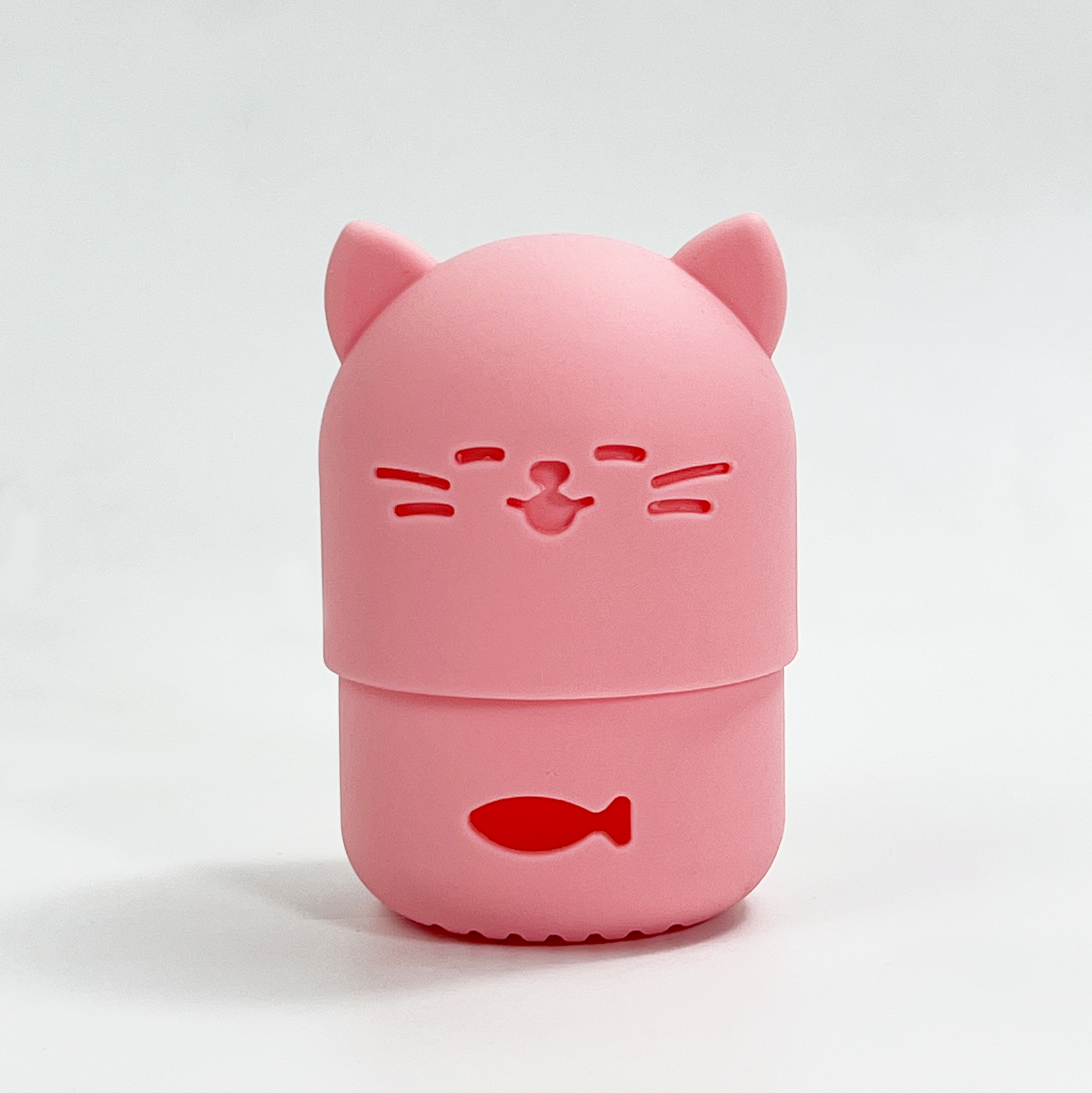 Pink Cat-shaped Silicone Makeup Sponge Holder