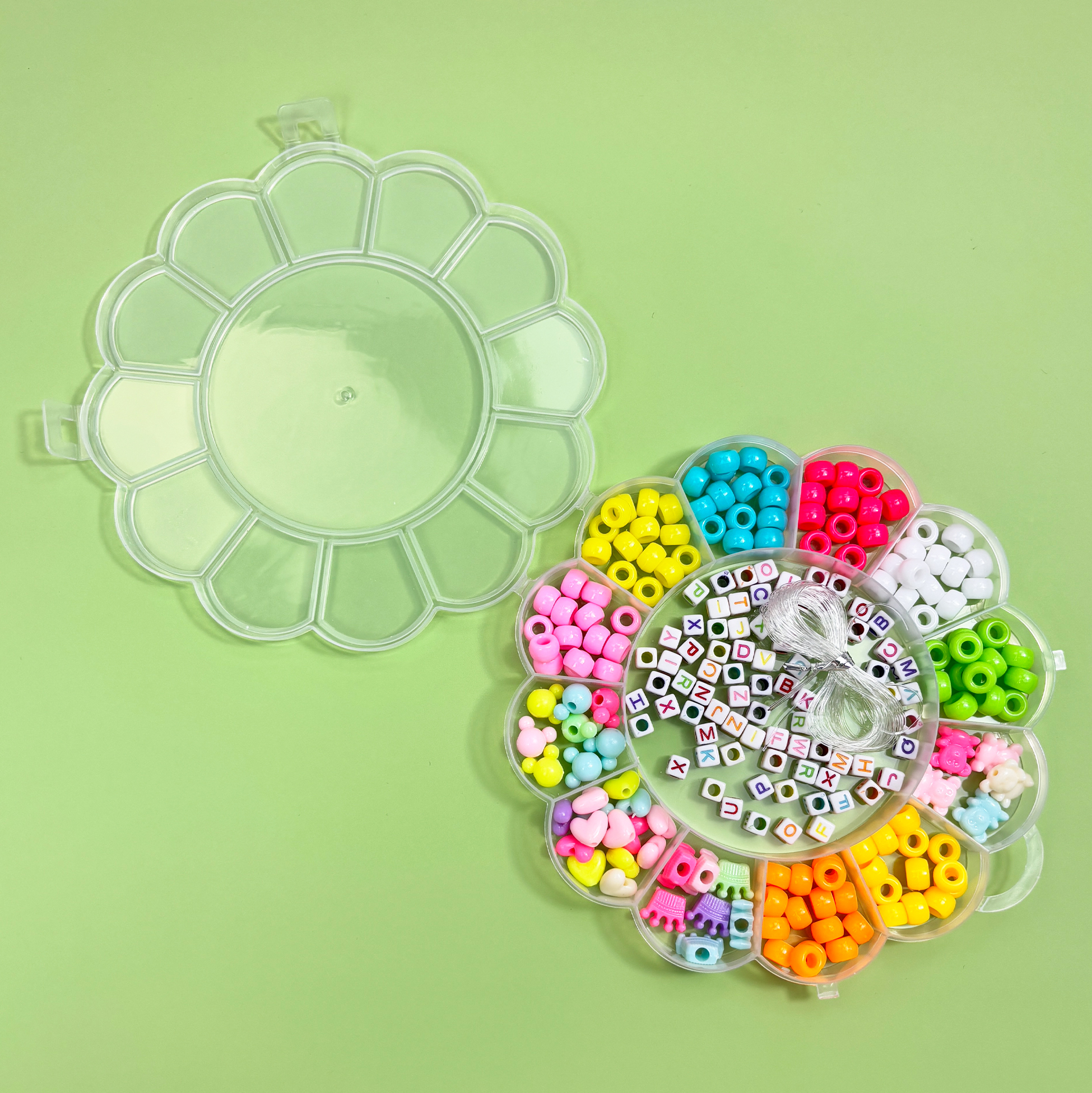 Flower-shaped DIY Jewelry Making Kit for Kids