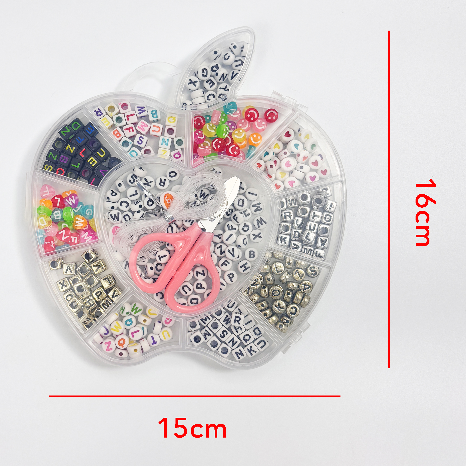 Apple-shaped DIY Jewelry Making Kit for Kids