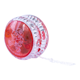 Red Transparent Yo-yo with Cartoon Print Cartoon-themed Plastic Yo-yo