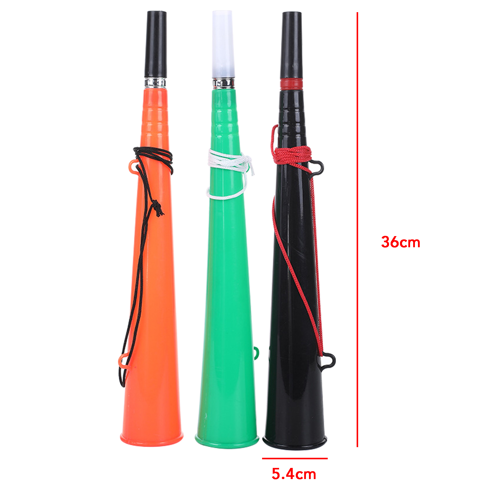 Multi-Color Plastic Football Horn Sports Event Cheering Horn