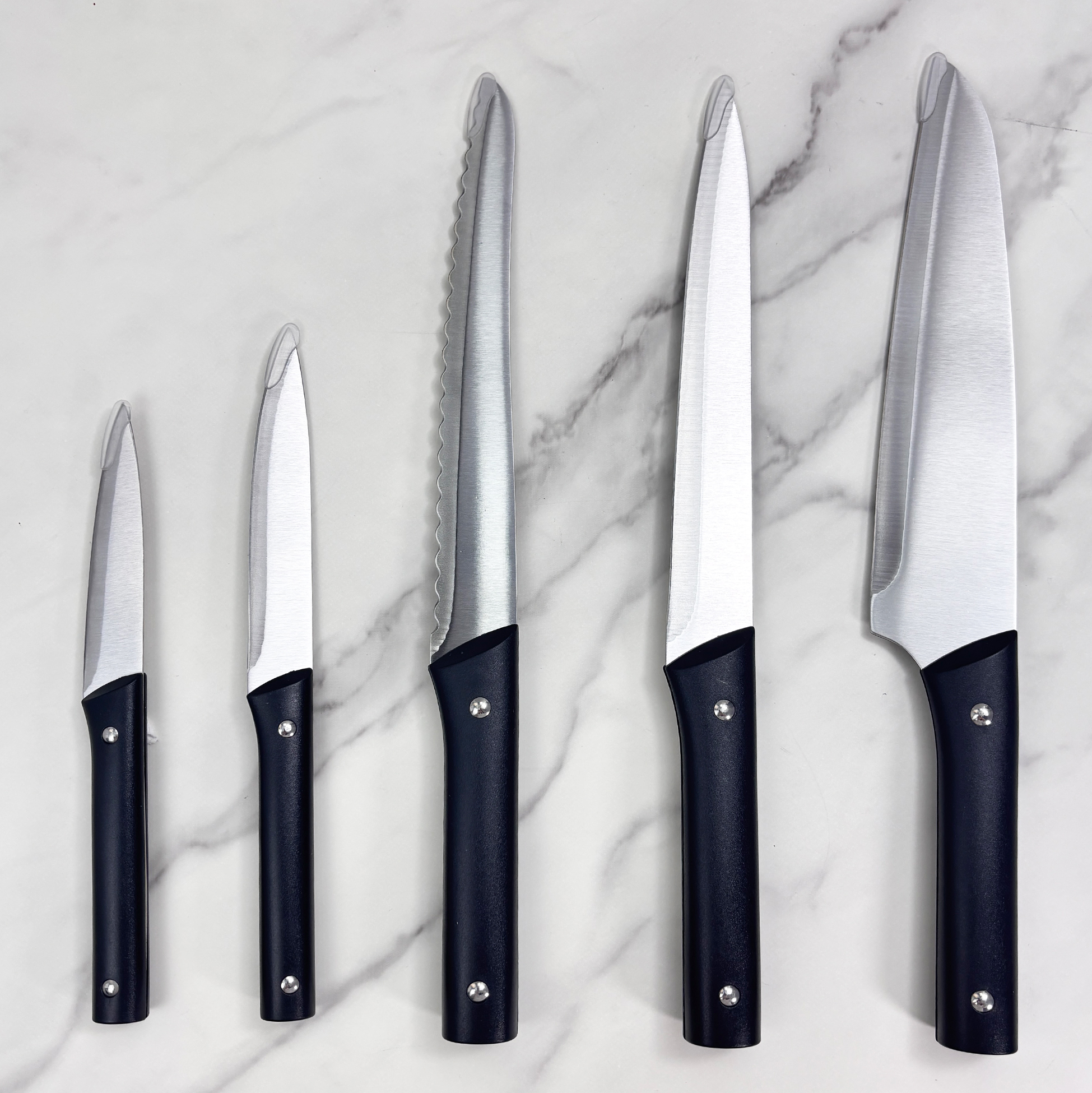 5-piece Stainless Steel Kitchen Knife Set