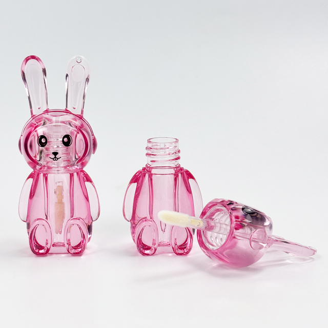 Bunny-shaped Lip Gloss Container Novelty Rabbit Lip Gloss Tube