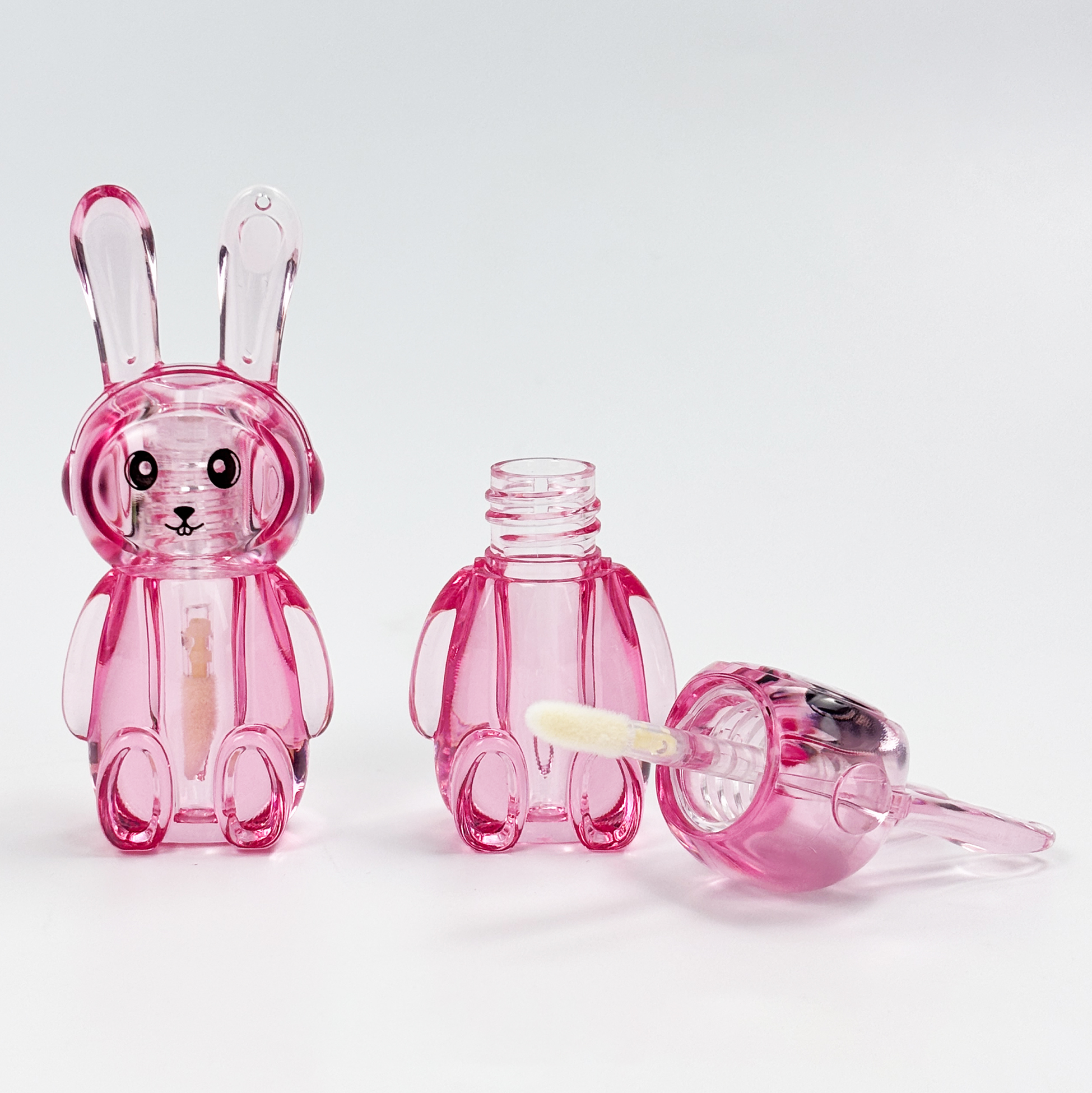 Bunny-shaped Lip Gloss Container Novelty Rabbit Lip Gloss Tube